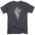 Elvis Presley - TCB Ornate - Adult Unisex Short Sleeve T-Shirt - Gray