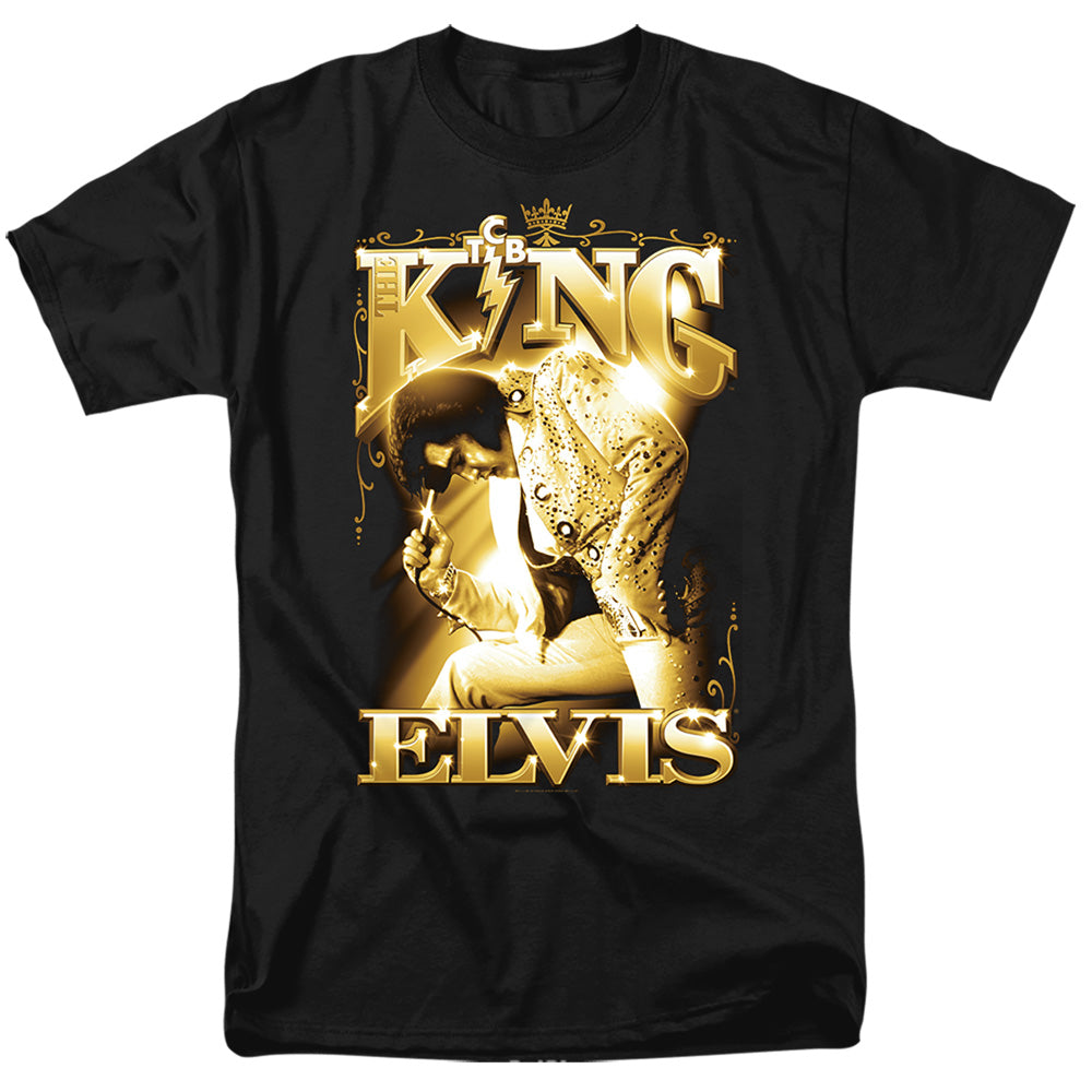 Elvis Presley - The King #2 - Adult Unisex Short Sleeve T-Shirt - Black