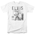 Elvis Presley - With The Band - Adult Unisex Short Sleeve T-Shirt - White