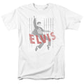 Elvis Presley - Iconic Pose - Adult Unisex Short Sleeve T-Shirt - White