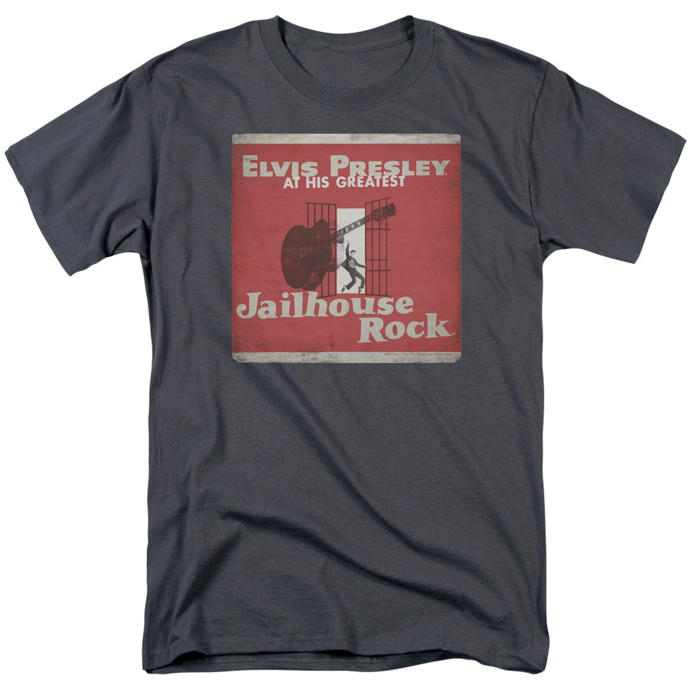 Elvis Presley - Greatest - Adult Unisex Short Sleeve T-Shirt - Gray