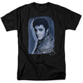 Elvis Presley - Overlay - Adult Unisex Short Sleeve T-Shirt - Black