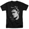 Elvis Presley - Simple Face - Adult Unisex Short Sleeve T-Shirt - Black