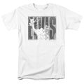 Elvis Presley - Aloha Gray - Adult Unisex Short Sleeve T-Shirt - White