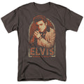 Elvis Presley - Stripes - Adult Unisex Short Sleeve T-Shirt - Gray