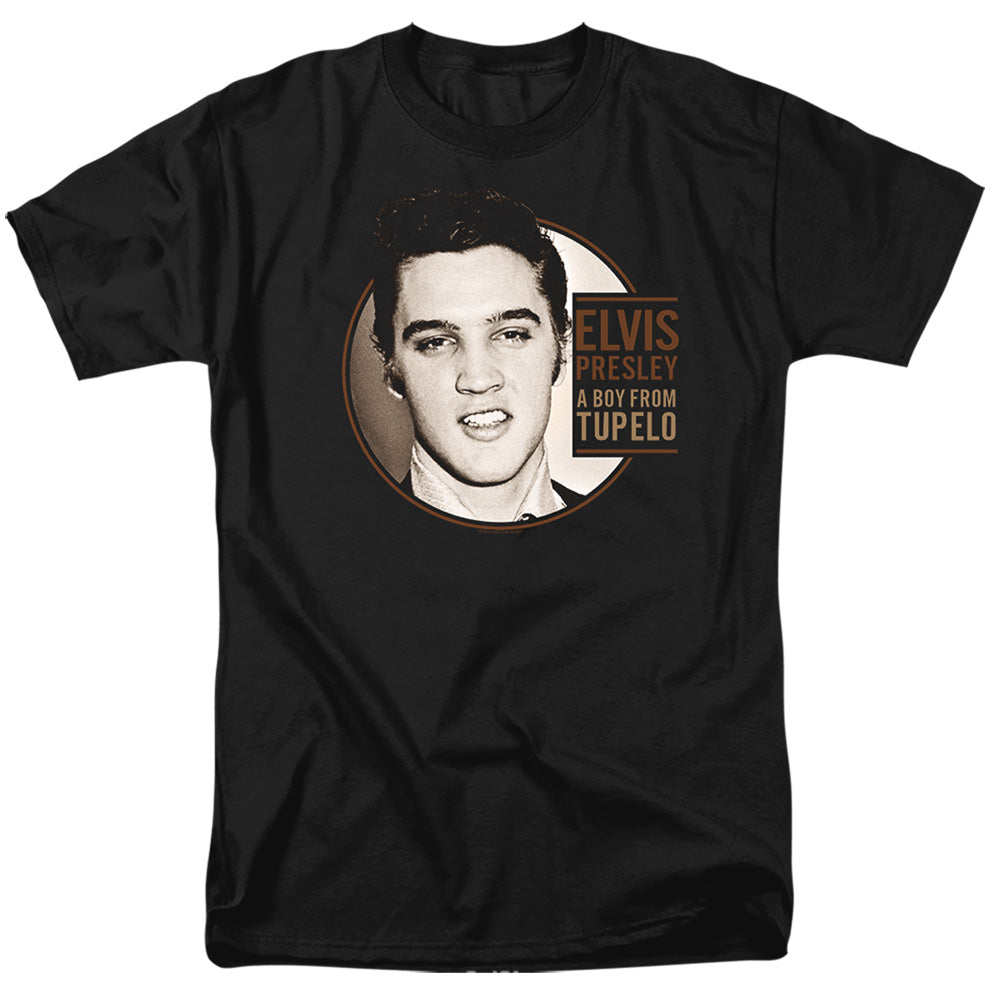 Elvis Presley - Tupelo - Adult Unisex Short Sleeve T-Shirt - Black