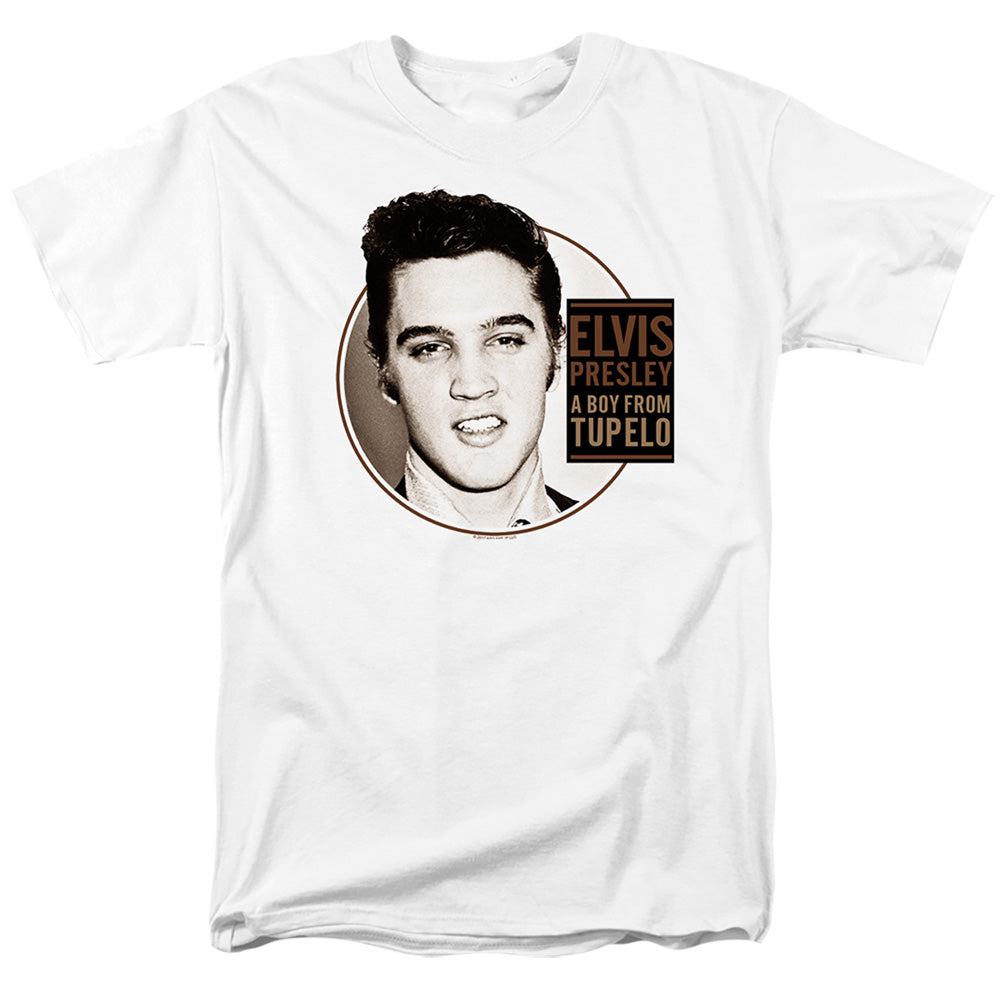 Elvis Presley - Tupelo - Adult Unisex Short Sleeve T-Shirt - White
