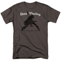 Elvis Presley - Overprint - Adult Unisex Short Sleeve T-Shirt - Gray