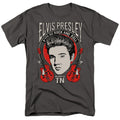 Elvis Presley - Elvis Rock - Adult Unisex Short Sleeve T-Shirt - Gray