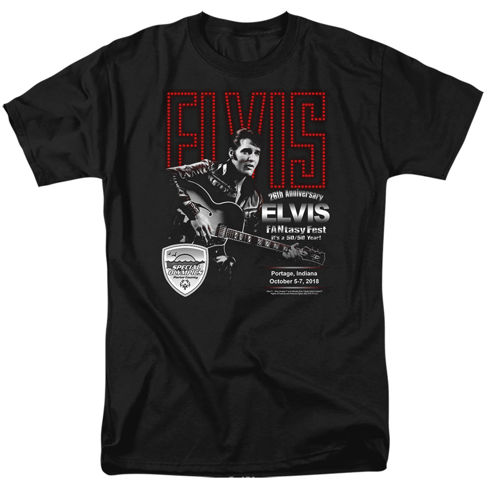 Elvis Presley - Fantasy Fest 2018 - Adult Unisex Short Sleeve T-Shirt - Black