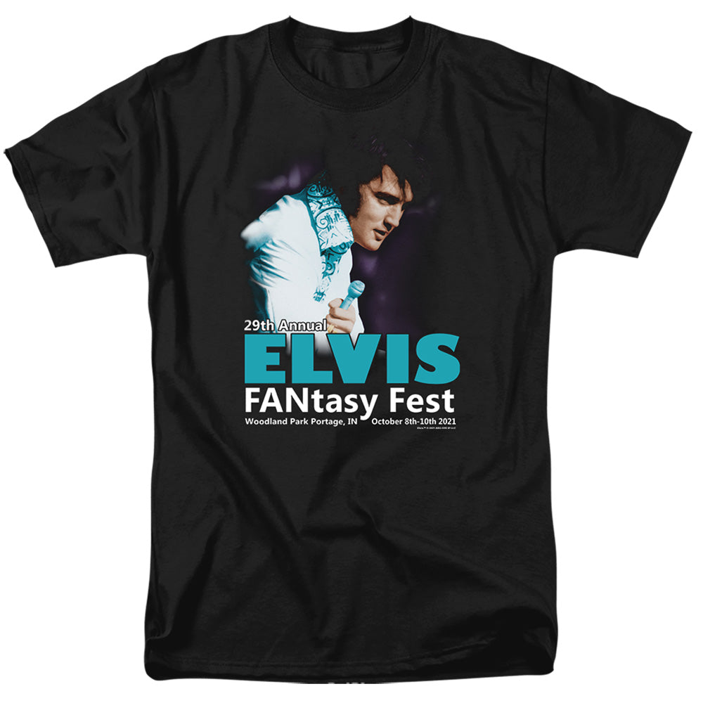 Elvis Presley - Fantasy Fest 2021 - Adult Unisex Short Sleeve T-Shirt - Black