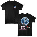 E.T. The Extra-Terrestrial - Moon Front & Back Print - Adult Short Sleeve T-Shirt - Black