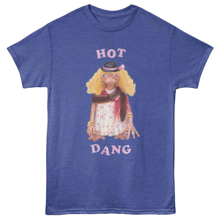 E.T. The Extra-Terrestrial - Hot Dang - Adult Short Sleeve T-Shirt - Royal Heather