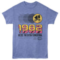 E.T. The Extra-Terrestrial - 1982 - Adult Short Sleeve T-Shirt - Light Blue Heather