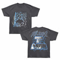 Evil Dead - Necronomicon Spiral - Bronx Oversized Short Sleeve T-Shirt - Front & Back Print - Gray