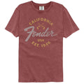Fender - California 1946 - American Classics - Solid Red Adult Short Sleeve Comfort Color T-Shirt