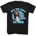 Forrest Gump - Got No Legs - American Classics - Solid Black Adult Short Sleeve T-Shirt