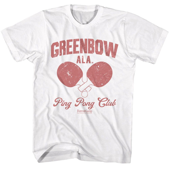 Forrest Gump - Greenbow Ping Pong - American Classics - Solid White Adult Short Sleeve T-Shirt