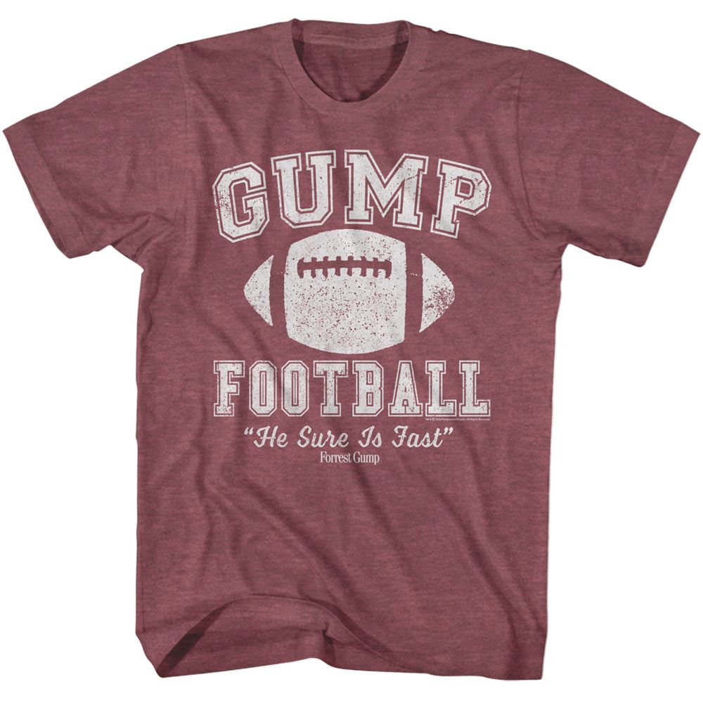 Forrest Gump - Sure Is Fast - American Classics - Solid Red Adult Short Sleeve T-Shirt