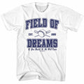 Field Of Dreams - Ball And Bats - Front Print Adult Short Sleeve Solid T-Shirt - White