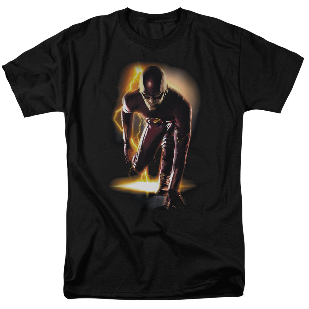 DC Comics - The Flash - Ready - Adult Unisex Short Sleeve T-Shirt - Black
