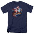 DC Comics - The Flash - Fastest Man - Adult Unisex Short Sleeve T-Shirt - Blue