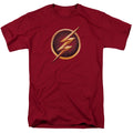 DC Comics - The Flash - Chest Logo - Adult Unisex Short Sleeve T-Shirt - Red