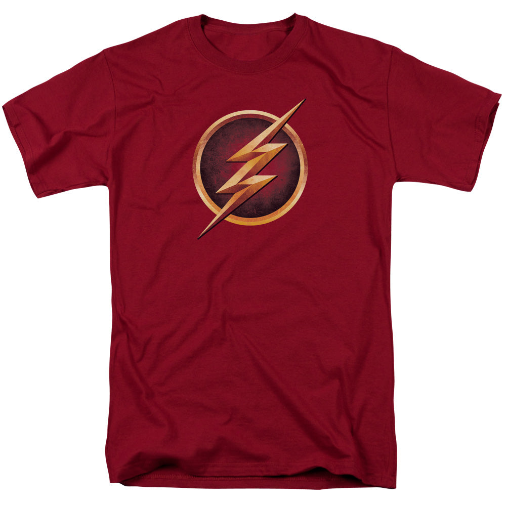 DC Comics - The Flash - Chest Logo - Adult Unisex Short Sleeve T-Shirt - Red