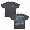 Bigfoot - Snake Bite - Bronx Oversized Short Sleeve T-Shirt - Front & Back Print - Gray