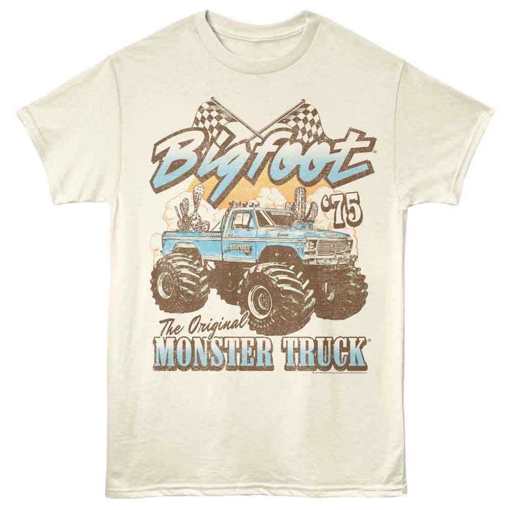 Bigfoot - Dust - Licensed Adult Unisex Short Sleeve T-Shirt - Natural