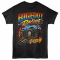 Bigfoot - Gradient Racing - Adult Unisex Short Sleeve T-Shirt - Black