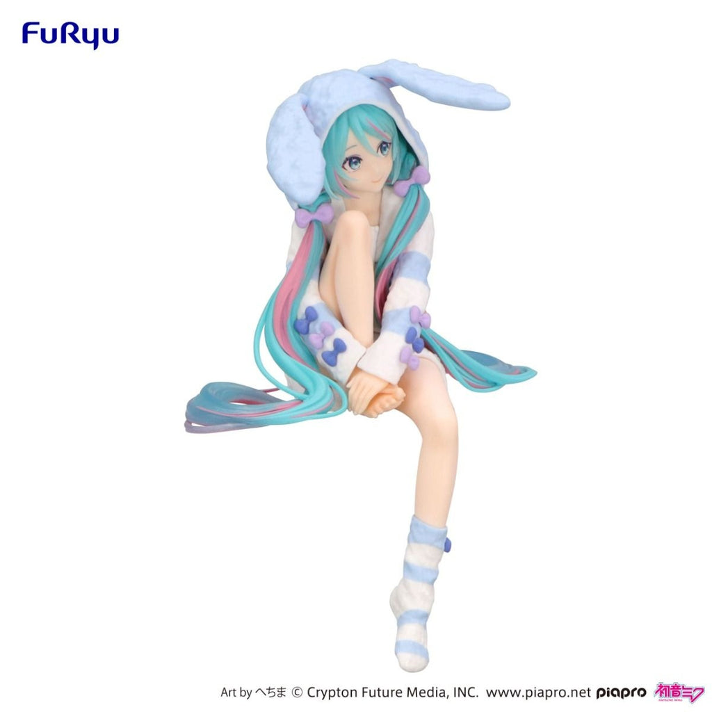 FuRyu - Vocaloid - Hatsune Miku - Noodle Stopper Figure Rabbit Ear Hood Pajama Blue Ver