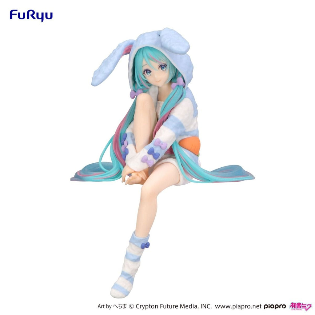 FuRyu - Vocaloid - Hatsune Miku - Noodle Stopper Figure Rabbit Ear Hood Pajama Blue Ver