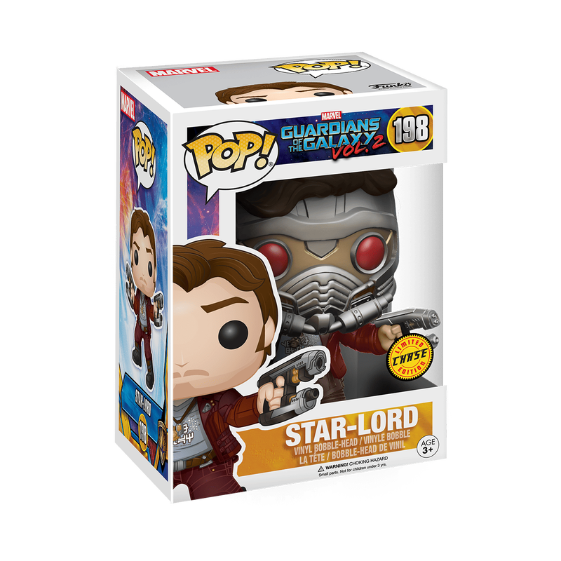 Funko Pop! Marvel: Guardians of the Galaxy Volume 2 - Star-Lord with Mask Chase #198