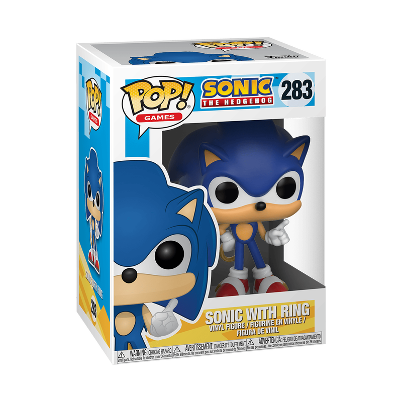 Funko Pop! Games: Sonic the Hedgehog - Sonic with Ring #283