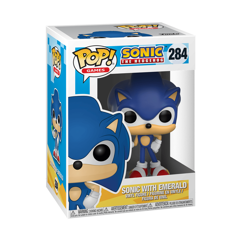 Funko Pop! Games: Sonic The Hedgehog - Sonic with Emerald #284