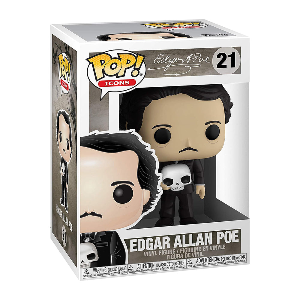 Funko Pop! Icons: Edgar Allan Poe with Skull