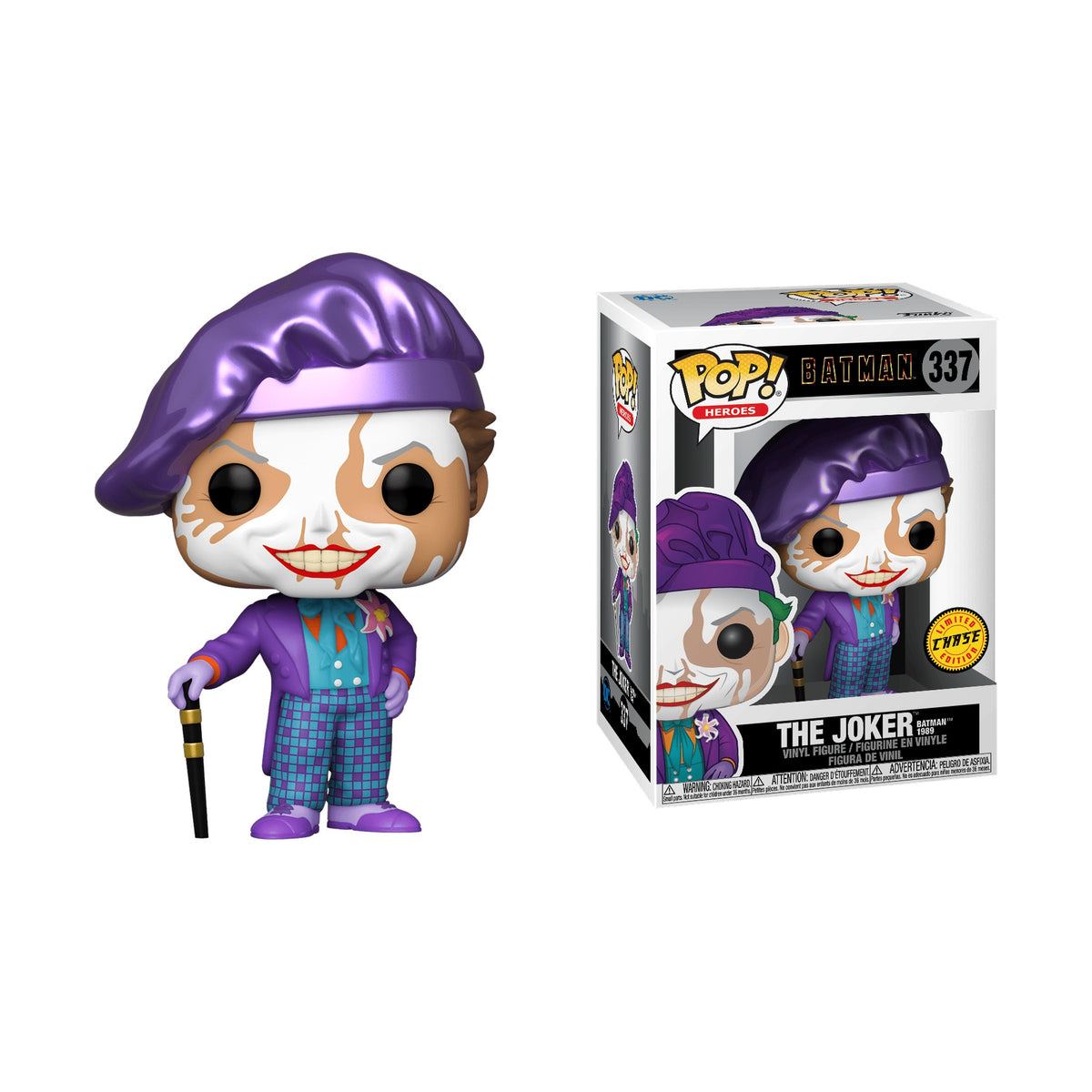 Funko Pop Heroes: Batman 1989 Joker With Hat Chase Vinyl Figure