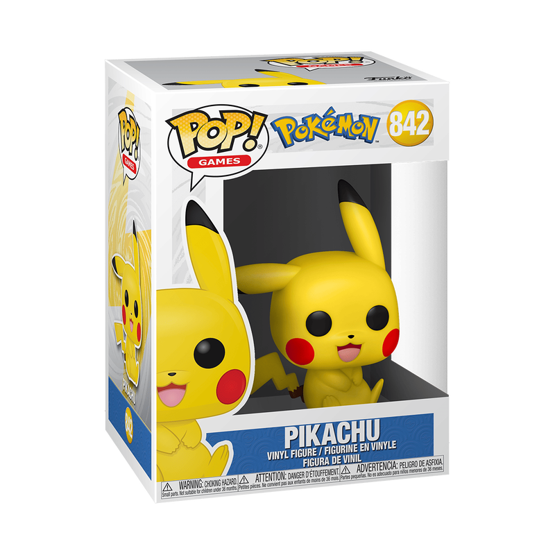 Funko Pop! Games: Pokemon - Pikachu Sitting #842