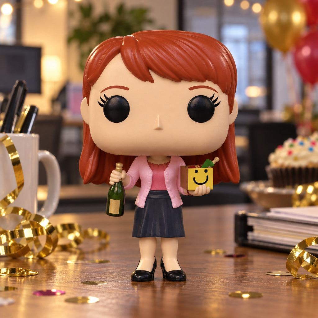 Funko Pop! TV The Office - Erin with Happy Box & Champagne Vinyl Figure