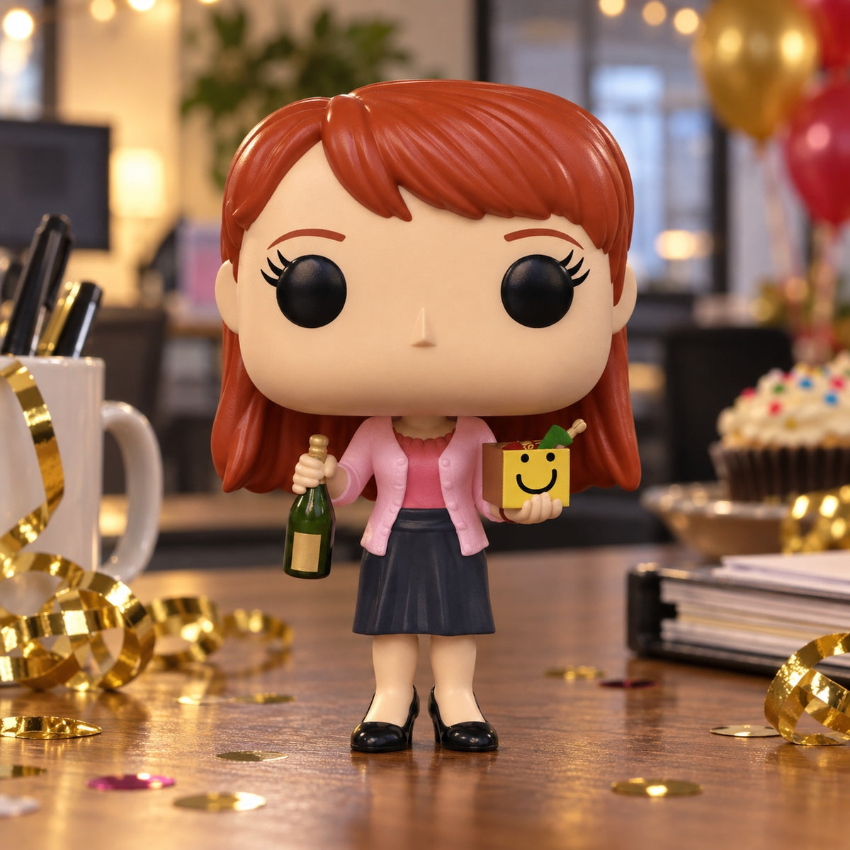 Funko Pop! TV The Office - Erin with Happy Box & Champagne Vinyl Figure