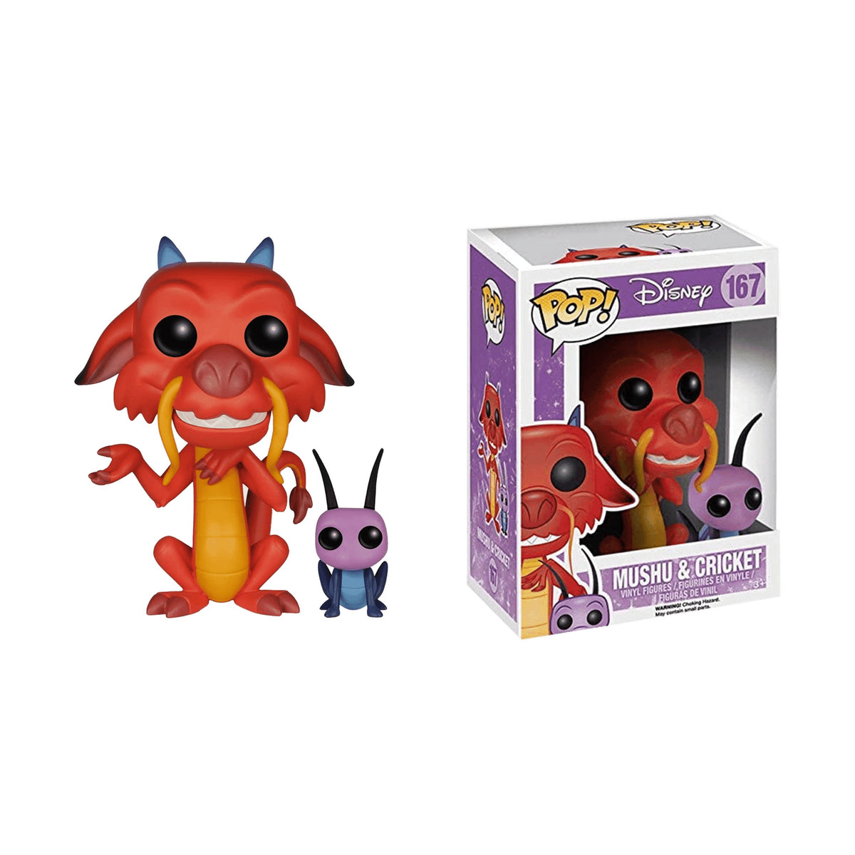 Funko Pop! Disney: Mulan - Mushu & Cricket 