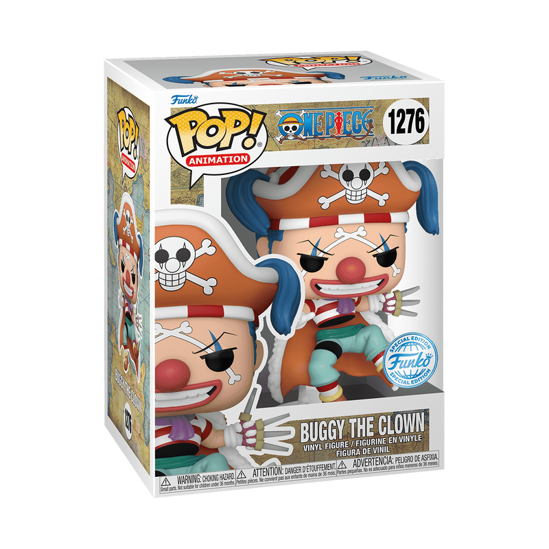 Funko Pop! Animation: One Piece - Buggy the Clown #1276 Special Edition Exclusive