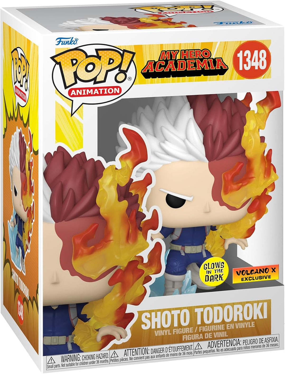 Funko Pop! Animation: My Hero Academia - Shoto Todoroki Glow-in-the-dark #1348 Volcano X Exclusive