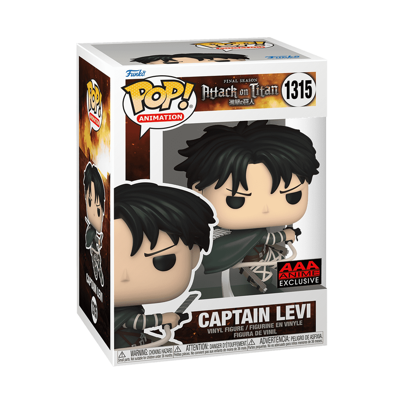 Funko Pop! Animation: Attack on Titan - Captain Levi Ackerman #1315 AAA Anime Exclusive