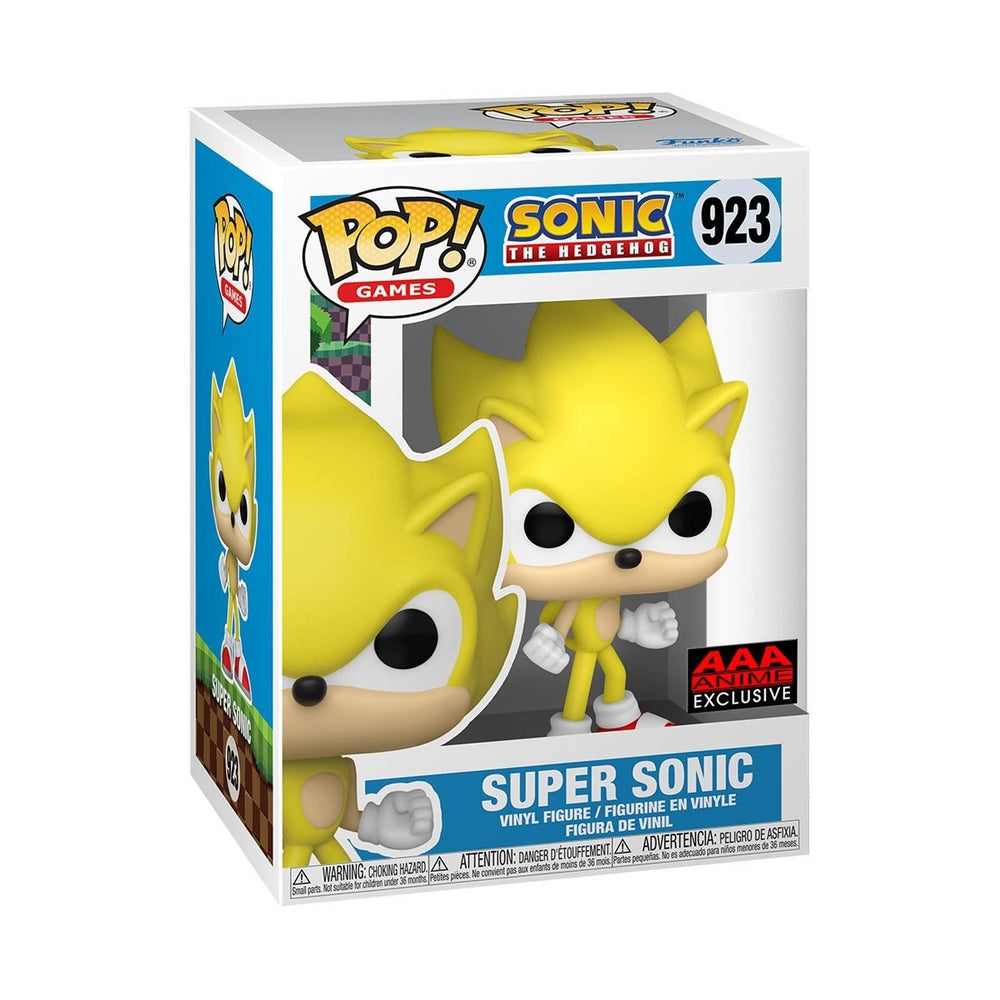Funko Pop! Games: Sonic the Hedgehog - Super Sonic #923 AAA Anime Exclusive
