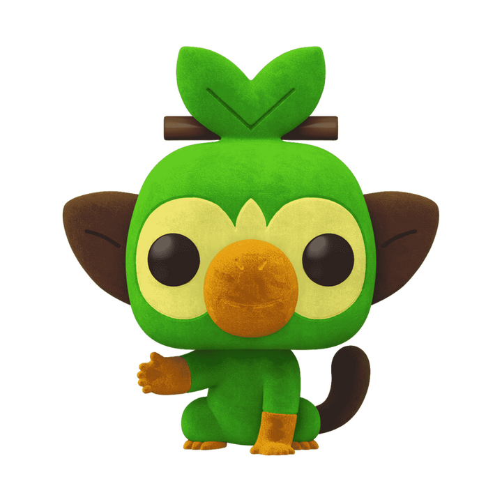 Funko Pop! Games: Pokemon - Grookey Flocked #957 Amazon Exclusive