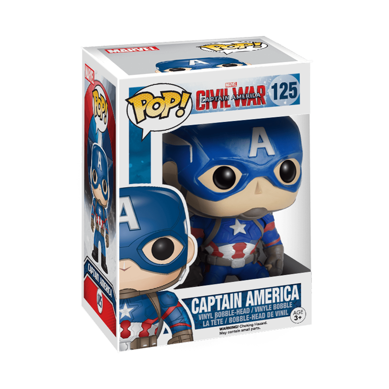 Funko Pop! Marvel: Captain America 3 Civil War - Captain America #125