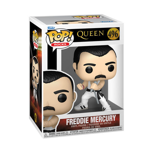 Funko Pop! Rocks: Queen - Freddie Mercury White Singlet #496