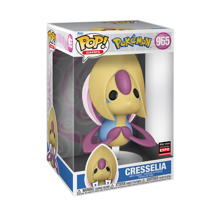 Funko Pop! Jumbo Games: Pokemon - Cresselia 2024 Limited Edition Entertainment Expo Shared Exclusive